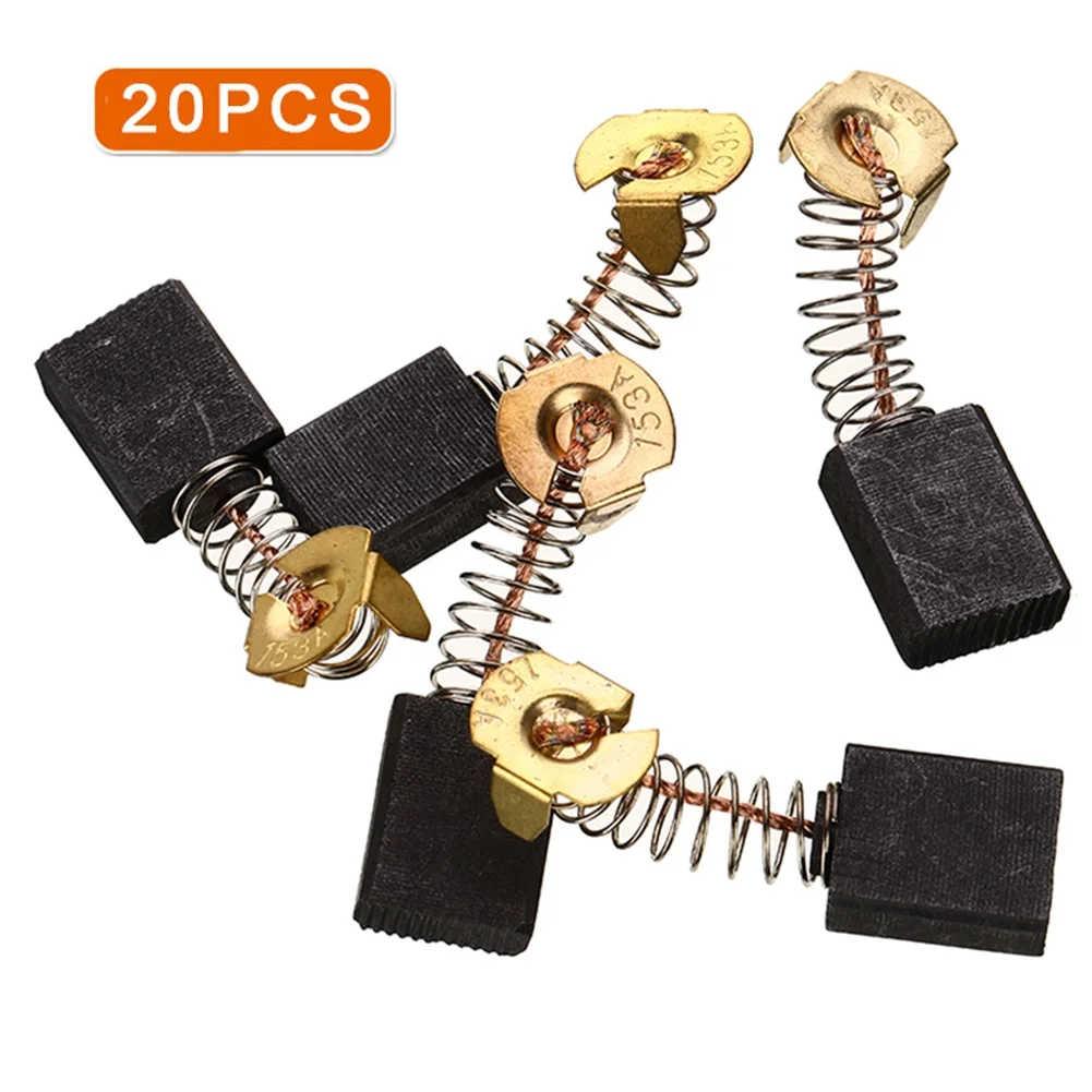 20 Pcs Carbon Brushes 6.5mm X 13.5mm X 18mm Brushes Carbon For CB-153 CB153 Accessories High quality Practical
20 Pcs Carbon Brushes 6.5mm X 13.5mm X 18mm Brushes Carbon For CB-153 CB153 Accessories High quality Practical
