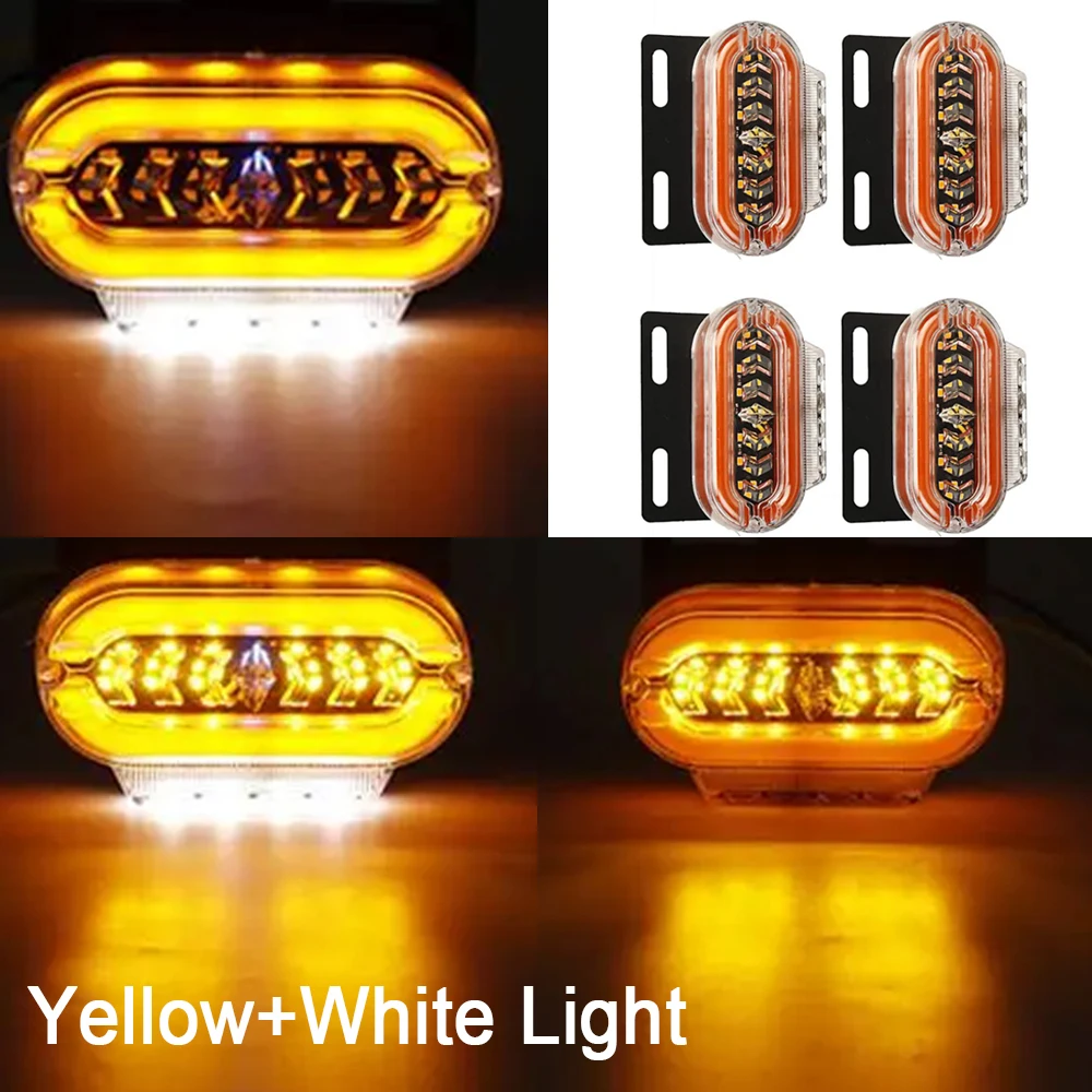 4PCS LED Side Marker Light PC 24V Car External Light Yellow Light 29LEDS Signal Lamp Universal
4PCS LED Side Marker Light PC 24V Car External Light Yellow Light 29LEDS Signal Lamp Universal