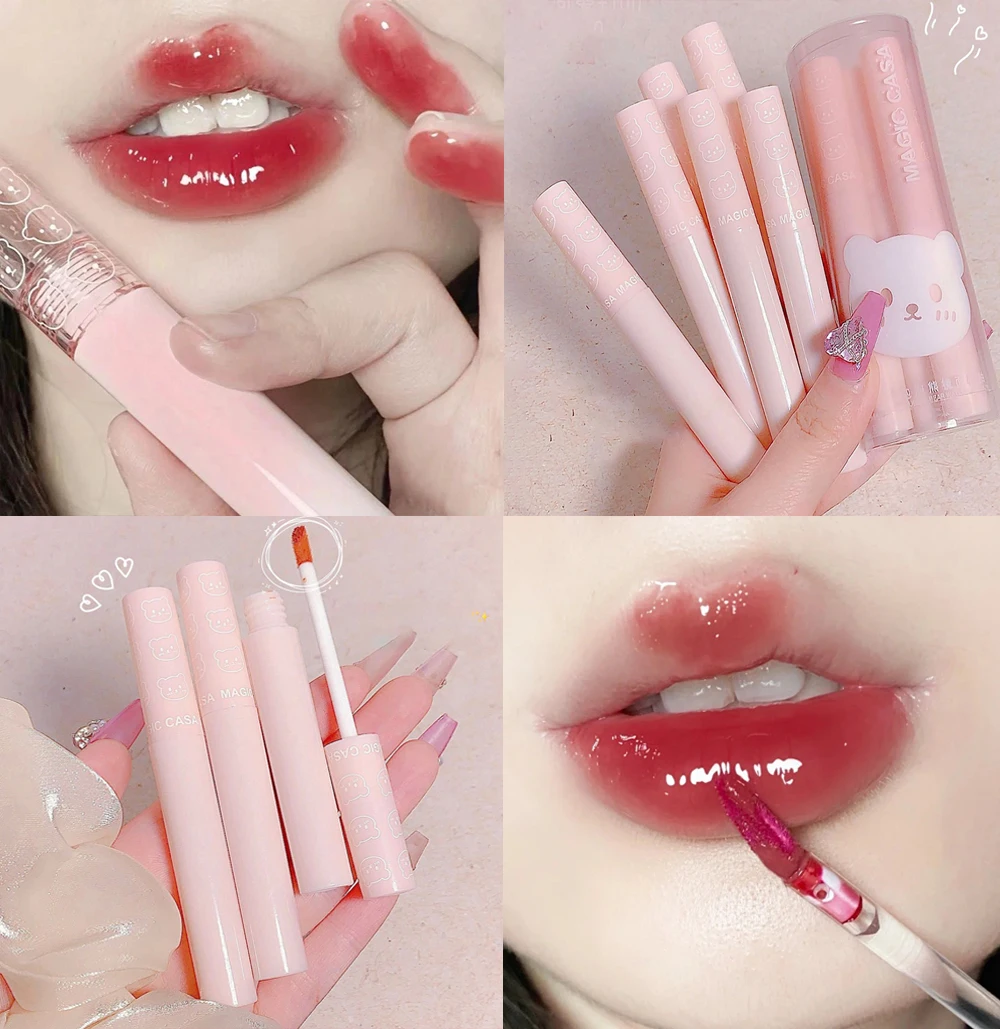 6pcs Cherry Pink Mirror Water Lip Gloss Waterproof Long Liquid Velvet Matte Lasting Lipstick Nude Red Brown Clear Tint Makeup
6pcs Cherry Pink Mirror Water Lip Gloss Waterproof Long Liquid Velvet Matte Lasting Lipstick Nude Red Brown Clear Tint Makeup