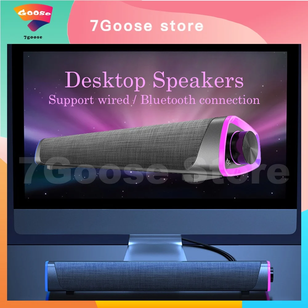 3D компьютерные колонки, Bluetooth 5,0, проводной динамик, объемная звуковая панель, стерео сабвуфер, звуковая панель для ноутбука, ПК
3D компьютерные колонки, Bluetooth 5,0, проводной динамик, объемная звуковая панель, стерео сабвуфер, звуковая панель для ноутбука, ПК