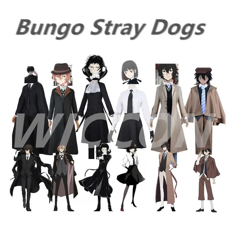 Anime Bungo Stray Dogs Season 4 Cosplay Costume Osamu Dazai Atsushi Nakajima Uniform Ranpo Edogawa Akiko Yosano Outfits
Anime Bungo Stray Dogs Season 4 Cosplay Costume Osamu Dazai Atsushi Nakajima Uniform Ranpo Edogawa Akiko Yosano Outfits