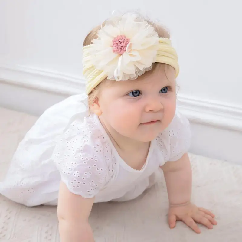 Summer Children's Jacquard Hair Band Baby Soft Nylon Bow Mesh Imitation Flower Headband Solid Color Wide-brimmed Hair Accessory
Summer Children's Jacquard Hair Band Baby Soft Nylon Bow Mesh Imitation Flower Headband Solid Color Wide-brimmed Hair Accessory