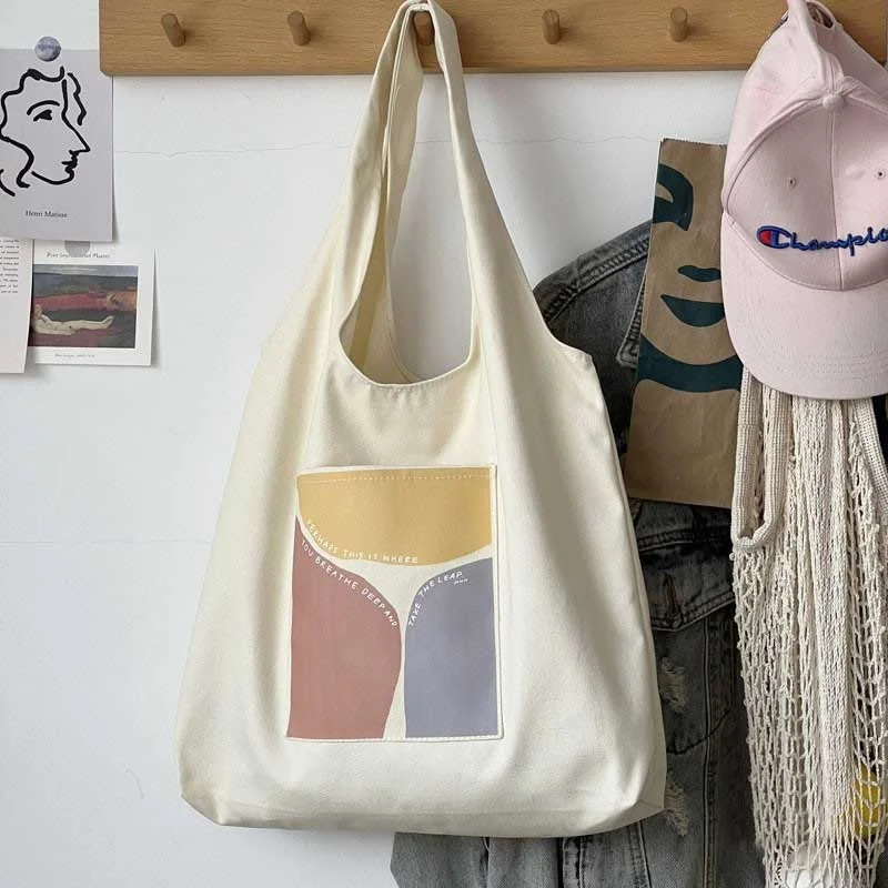Student V Bag Cotton Handbag Shoulder Canvas Bag Women's Large Capacity Shopping Tote Bags
Student V Bag Cotton Handbag Shoulder Canvas Bag Women's Large Capacity Shopping Tote Bags