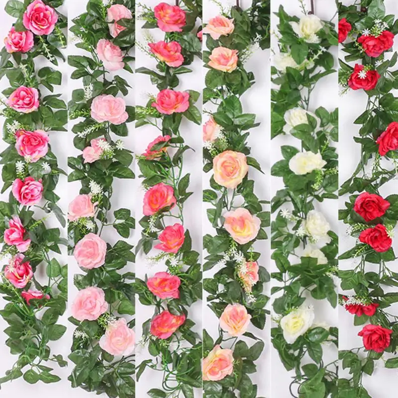 Simulation Rose Rattan Fake Flower Silk Flower Wedding Vine Interior Decoration Wall Decoration Rattan Party Wedding Wall Decor
Simulation Rose Rattan Fake Flower Silk Flower Wedding Vine Interior Decoration Wall Decoration Rattan Party Wedding Wall Decor