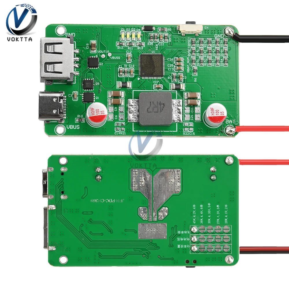 2-6S PD45W Модуль быстрой зарядки DIY Power Bank Быстрое зарядное устройство Мобильный модуль питания Защита литиевой батареи Материнская плата 
2-6S PD45W Модуль быстрой зарядки DIY Power Bank Быстрое зарядное устройство Мобильный модуль питания Защита литиевой батареи Материнская плата