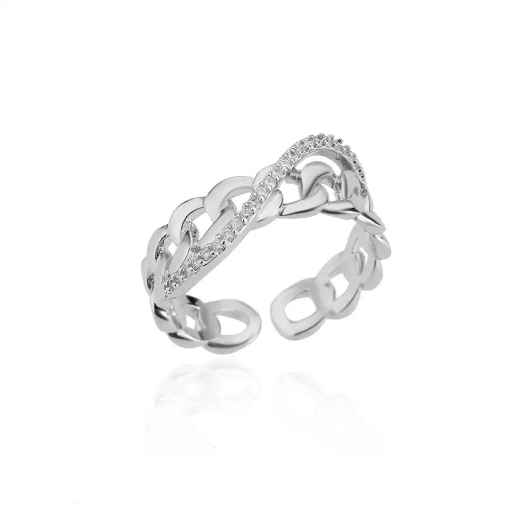 PTQASP Luxury Cubic Zirconia Open Rings For Women Stainless Steel Gold Color Punk Finger Aesthetic Jewelry Gift bijoux femme
PTQASP Luxury Cubic Zirconia Open Rings For Women Stainless Steel Gold Color Punk Finger Aesthetic Jewelry Gift bijoux femme