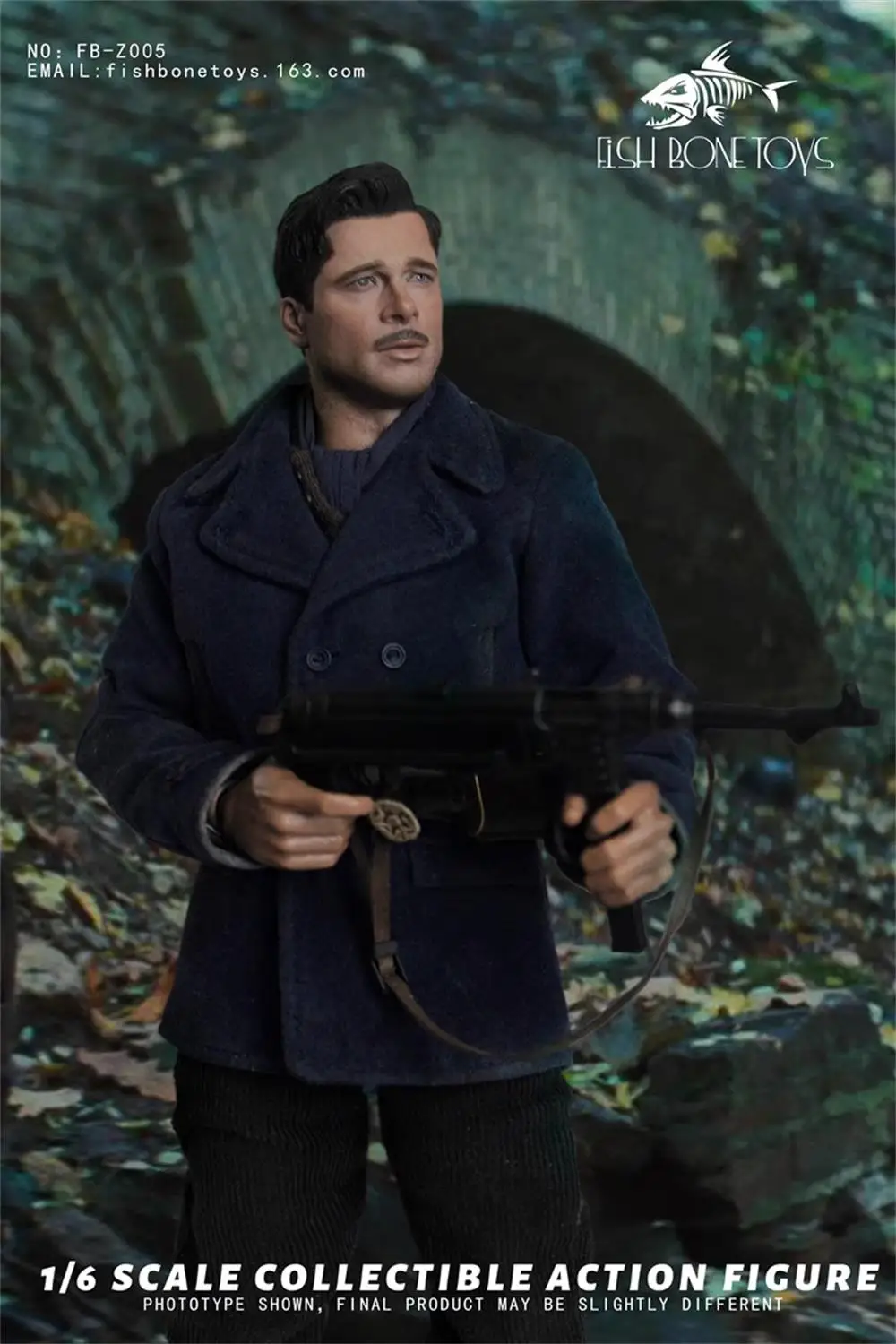 1/6 FISH BONETOYS FB-Z005 WWII Series Brad Pitt Full Set Moveable Action Figure Gift For Fans Collect
1/6 FISH BONETOYS FB-Z005 WWII Series Brad Pitt Full Set Moveable Action Figure Gift For Fans Collect