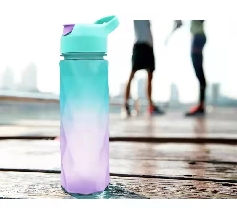 600ml Large Capacity Water Bottle Straw Cup Plastic Water Cup Rainbow Gradient Frosted Outdoor Sports Student Couple Cup Kettle
600ml Large Capacity Water Bottle Straw Cup Plastic Water Cup Rainbow Gradient Frosted Outdoor Sports Student Couple Cup Kettle