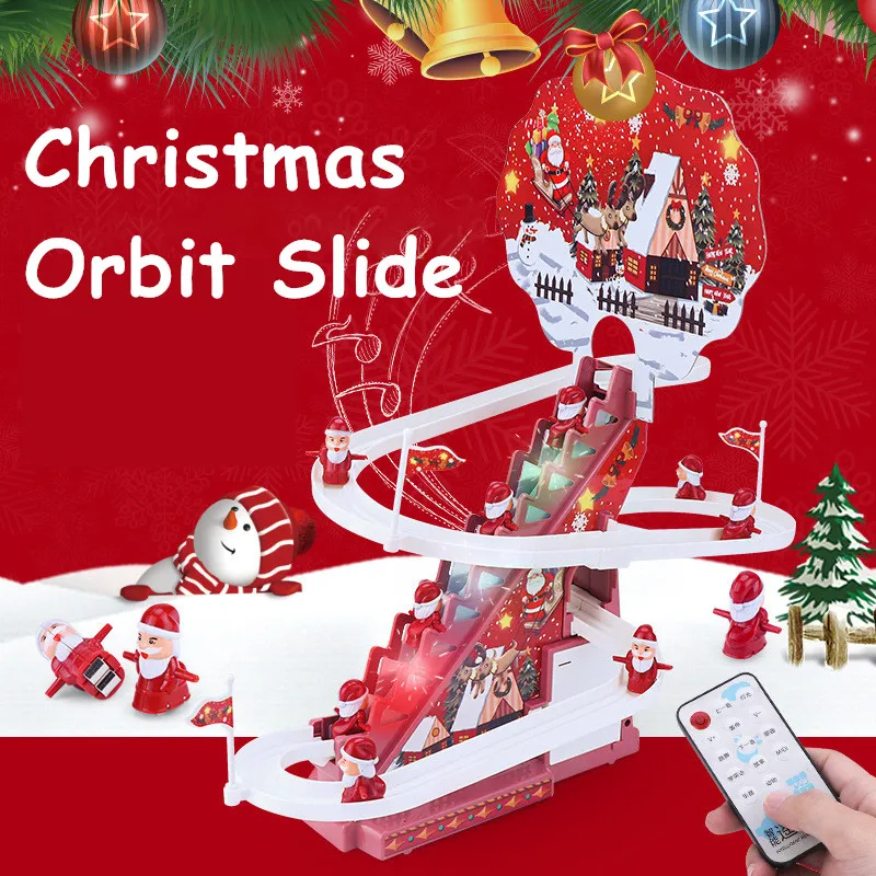 Electric Climbing Ladder Santa Claus Christmas Santa Race Track Toys Educational Music Slides Toy for Christmas Decor
Electric Climbing Ladder Santa Claus Christmas Santa Race Track Toys Educational Music Slides Toy for Christmas Decor