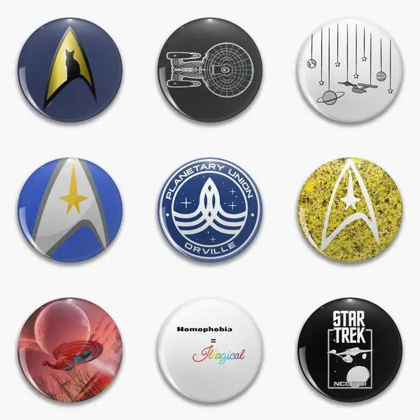 Cat Ncc Uss Enterprise Star Trek Of Soft Button Pin настраиваемый мультяшный подарок Креативный милый