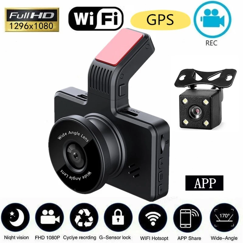 Car DVR WiFi Dash Cam 3.0 Full HD 1080P Rear View Camera Video Recorder Auto Dashcam Black Box GPS Car Accessories Night Vision
Car DVR WiFi Dash Cam 3.0 Full HD 1080P Rear View Camera Video Recorder Auto Dashcam Black Box GPS Car Accessories Night Vision