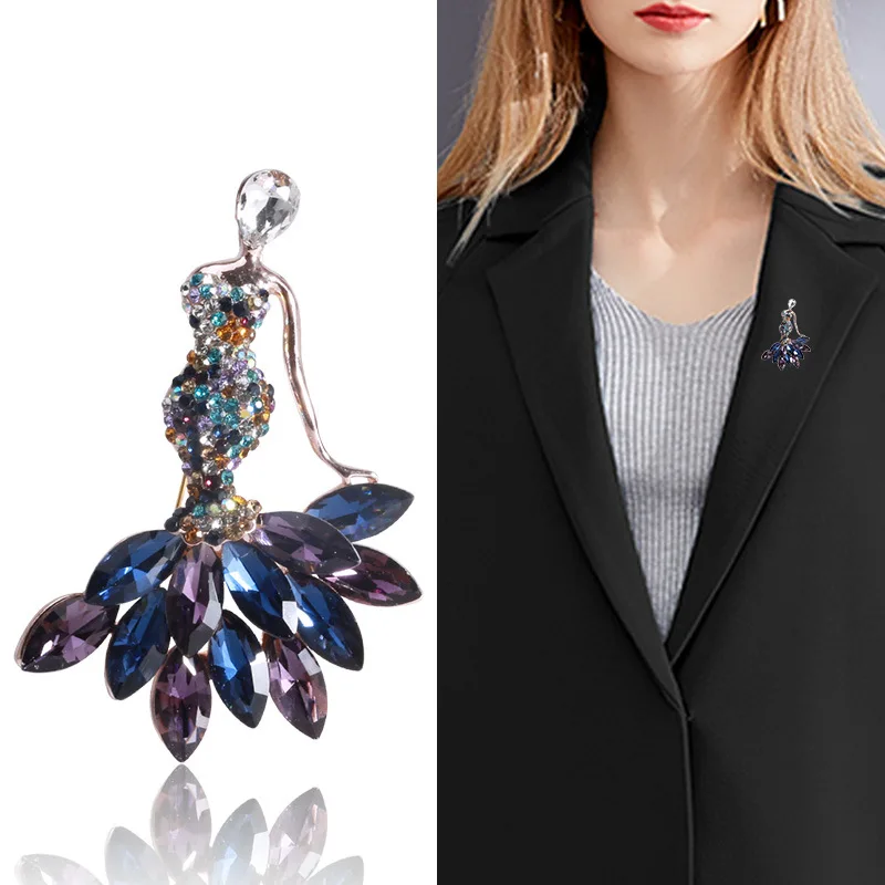 New Shiny Rhinestone Mermaid Brooch Women Pop Exaggerated Badge Backpack Badge Party Jewelry Accessories
New Shiny Rhinestone Mermaid Brooch Women Pop Exaggerated Badge Backpack Badge Party Jewelry Accessories