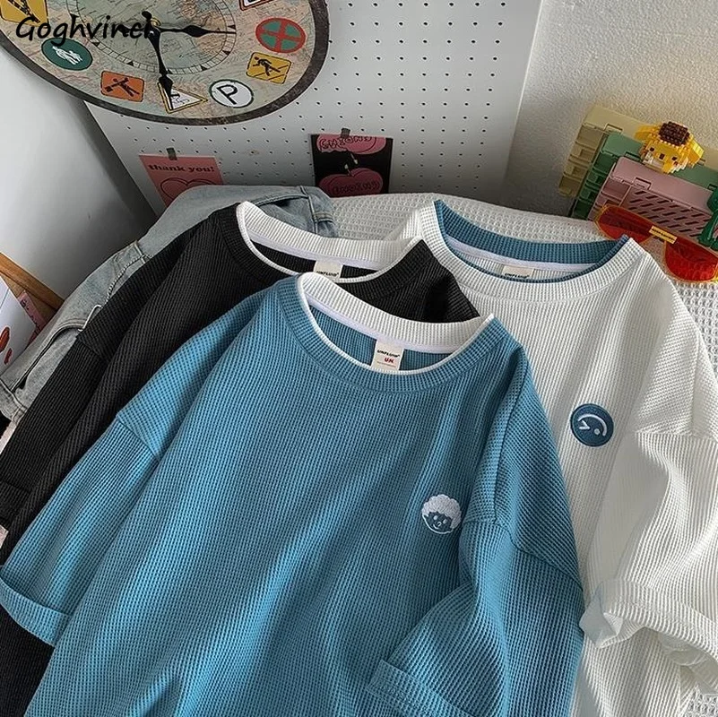 Short Sleeve T-shirts O-neck Embroidery Print Tshirts Design Baggy Summer Ulzzang Couples Hot Sale High Quality Harajuku Tees
Short Sleeve T-shirts O-neck Embroidery Print Tshirts Design Baggy Summer Ulzzang Couples Hot Sale High Quality Harajuku Tees