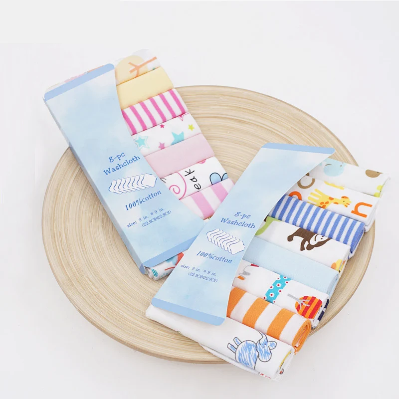 

8pcs/pack 100% Cotton Newborn Baby Bathing Towels Saliva Towel Nursing Towel Baby Boys Girls Bebe Toalha Washcloth Handkerchief