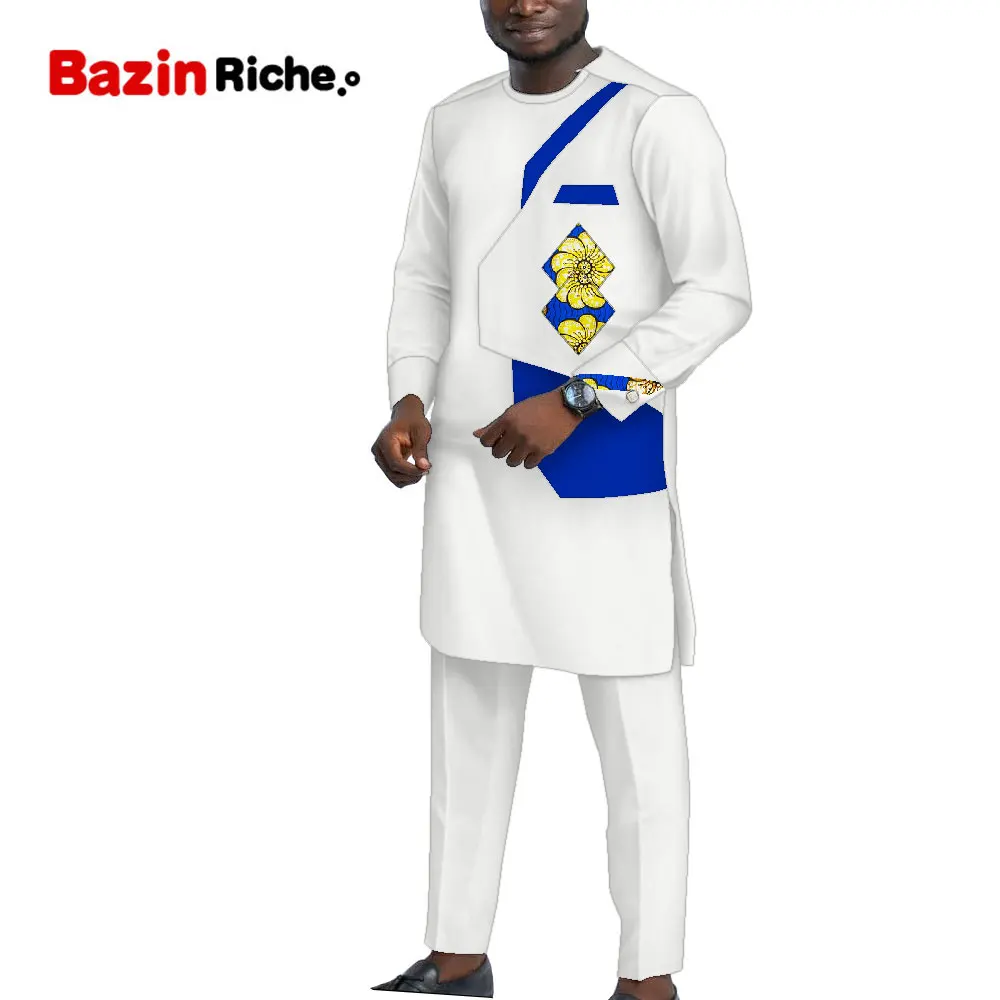 African Dresses Dashiki Men 2 Pieces Shirts and Pant Set Cotton O Neck Long Type Top and Slim Pant Plus Size Clothing WYN1571
African Dresses Dashiki Men 2 Pieces Shirts and Pant Set Cotton O Neck Long Type Top and Slim Pant Plus Size Clothing WYN1571