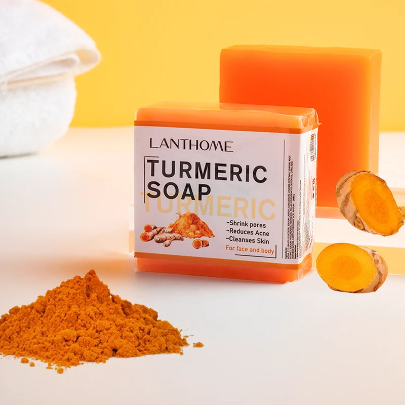 LEWEDO Turmeric Soap Face Cleansing Anti Acne Skin Brighten Remove Pimples Dark Spot Lightening Ginger Essential Oil Body Bath
LEWEDO Turmeric Soap Face Cleansing Anti Acne Skin Brighten Remove Pimples Dark Spot Lightening Ginger Essential Oil Body Bath