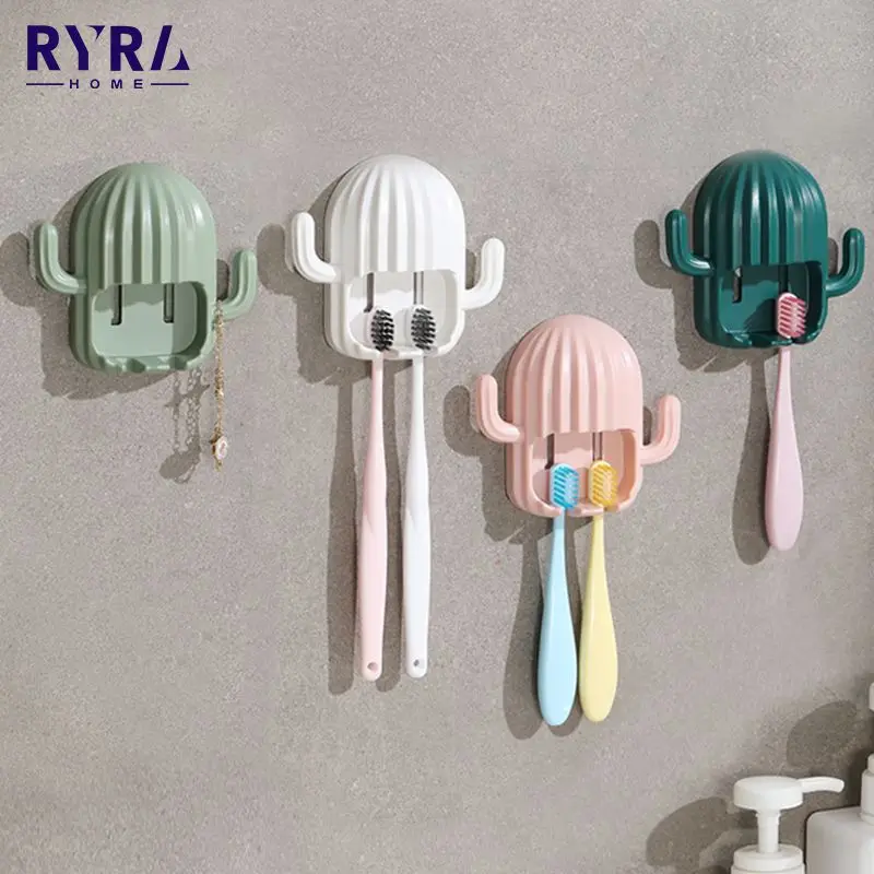 Electric Toothbrush Holder Wall-Mount Bathroom Space Saving Toothbrush Organizer Stand Cactus Hook Adhesive Rack Accessories
Electric Toothbrush Holder Wall-Mount Bathroom Space Saving Toothbrush Organizer Stand Cactus Hook Adhesive Rack Accessories