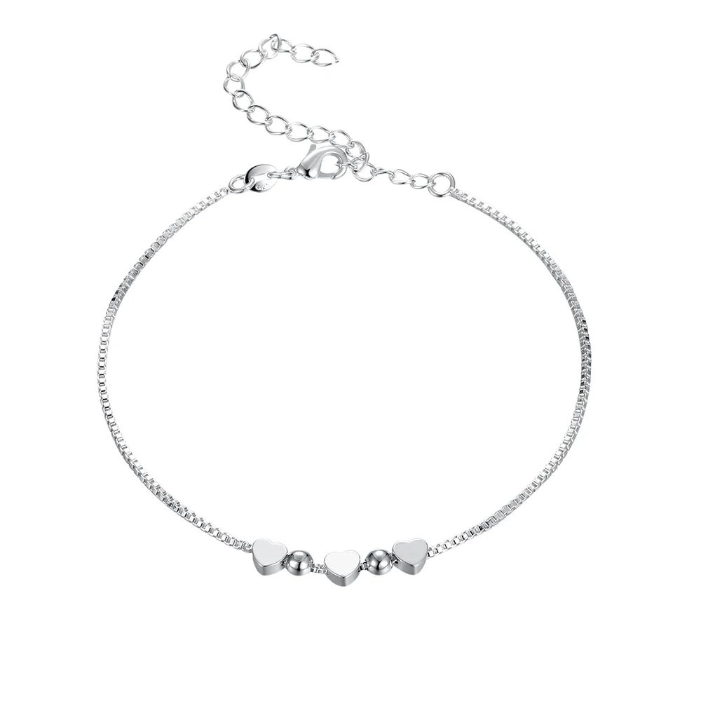 Women Peach Heart Beads Bracelets Luxury Jewelry Fashion Style 925 Silver Anklet Ladies Couple Valentine Gifts Trend Charm Chain
Women Peach Heart Beads Bracelets Luxury Jewelry Fashion Style 925 Silver Anklet Ladies Couple Valentine Gifts Trend Charm Chain