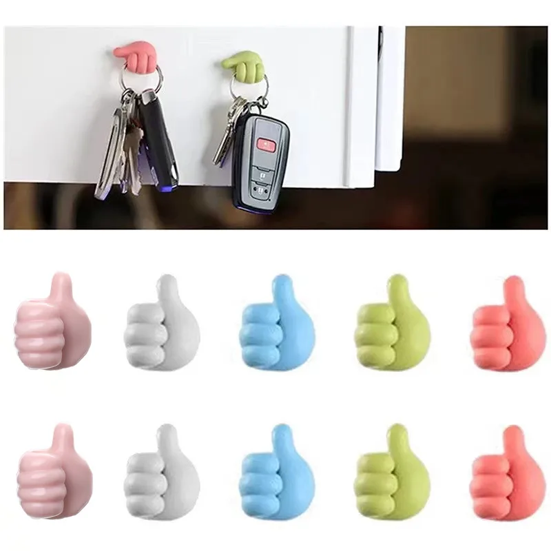 

Decor Wall Hook Hook Clip Home Cable Hooks Thumbs Wall Data Wire Storage Hanger Key Cute Multi-function Wall Hand