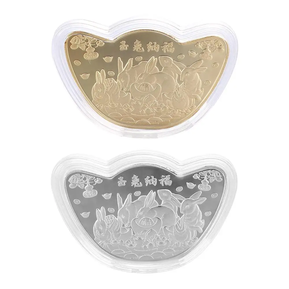 2023 Yuan bao Jade Rabbit Collectible Zodiac Collection Souvenir Home Decor New Year Gifts Commemorative Coin
2023 Yuan bao Jade Rabbit Collectible Zodiac Collection Souvenir Home Decor New Year Gifts Commemorative Coin