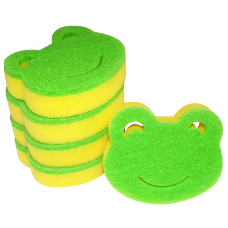 Cleaner Frog Shape Soft Scouring Powerful Kitchenware Sponge Eraser For Kitchen Creativity Dishwashing Sponge Scouring Pad 
Cleaner Frog Shape Soft Scouring Powerful Kitchenware Sponge Eraser For Kitchen Creativity Dishwashing Sponge Scouring Pad