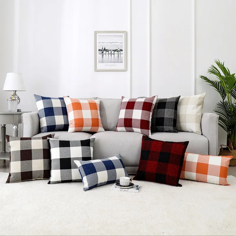 Plaid Striped Throw Pillow Covers Sofa Chair Decorative Cotton Cushions Cover Red Coffee Green Blue Pillowcase
Plaid Striped Throw Pillow Covers Sofa Chair Decorative Cotton Cushions Cover Red Coffee Green Blue Pillowcase