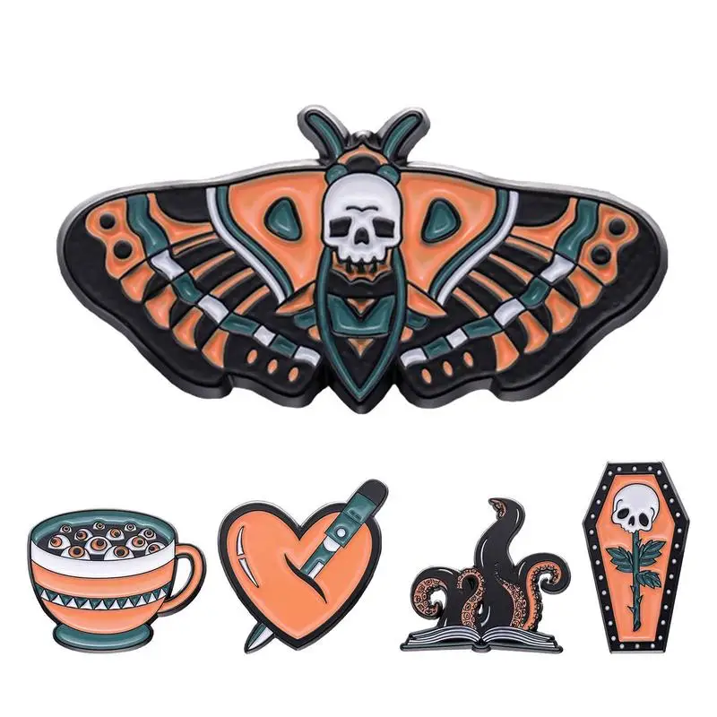 Halloween Enamel Brooches Pins Skull Lapel Creative Halloween Brooch For Costume Decoration Enamel Pins For Clothing Bapack
Halloween Enamel Brooches Pins Skull Lapel Creative Halloween Brooch For Costume Decoration Enamel Pins For Clothing Bapack