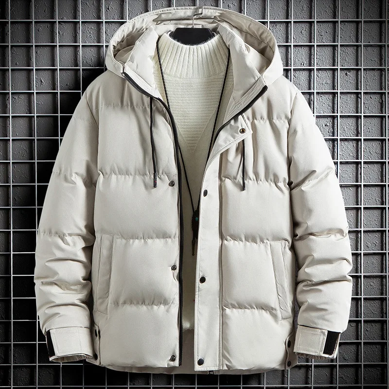 New Winter Cotton Jacket Men's Large Size Fashion Korean Version Thickened Hooded Down Cotton Jacket
New Winter Cotton Jacket Men's Large Size Fashion Korean Version Thickened Hooded Down Cotton Jacket