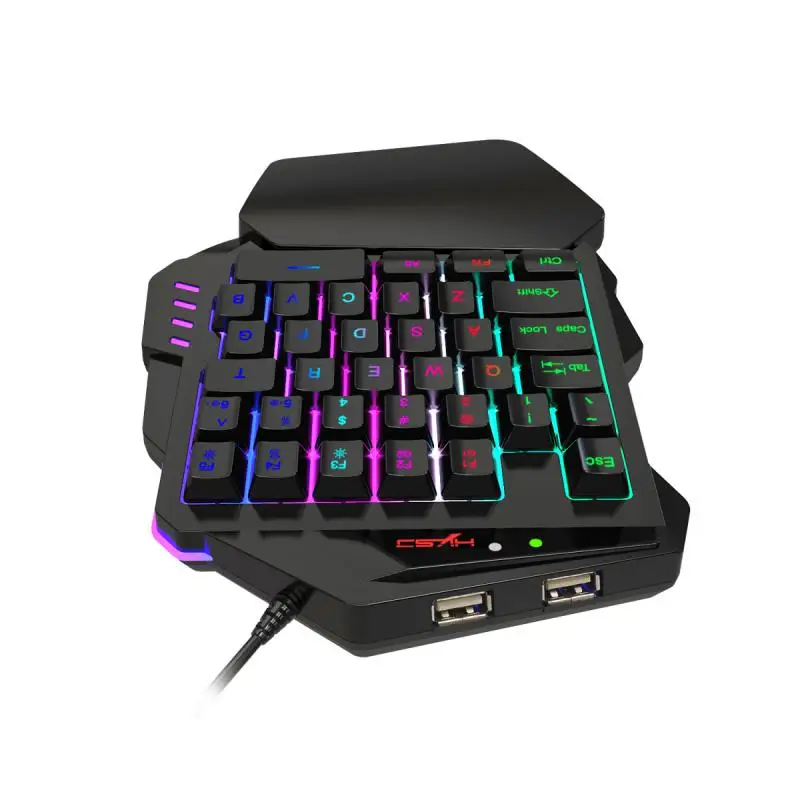 V500 One-handed Keyboard Free Backlight Switching Two USB Interface Gaming Keyboard For PS3/ / 360/ One/SWITCH
V500 One-handed Keyboard Free Backlight Switching Two USB Interface Gaming Keyboard For PS3/ / 360/ One/SWITCH