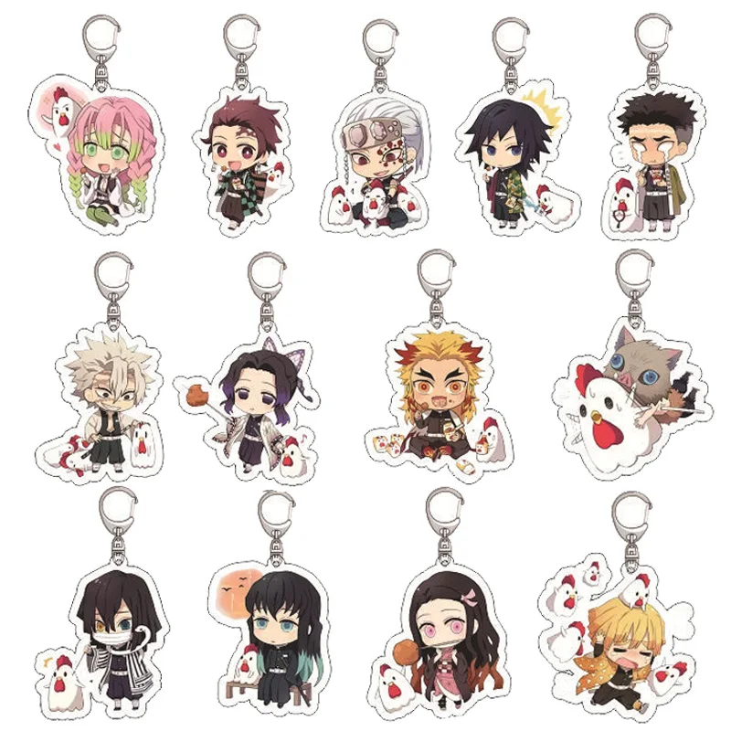 Demon Slayer Classic Anime Keychains Double Transparent Acrylic Printed Q Version Cartoon Key Chain Ring Jewelry Fans Gifts Set
Demon Slayer Classic Anime Keychains Double Transparent Acrylic Printed Q Version Cartoon Key Chain Ring Jewelry Fans Gifts Set