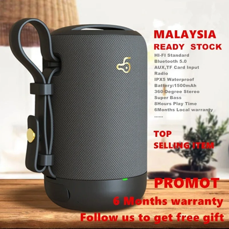 HIFI BLUETOOTH SPEAKER TWS TRUE WIRELESS STEREO BLUETOOTH 5.0 SPEAKER WITH SUPER BASS
HIFI BLUETOOTH SPEAKER TWS TRUE WIRELESS STEREO BLUETOOTH 5.0 SPEAKER WITH SUPER BASS