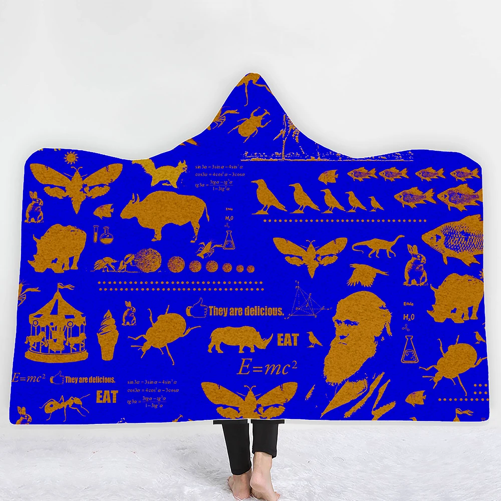 Blue Base Gold Animal Hooded Blanket Winter Warm Comfort Blanket Home Spun Woollen Blanket Modern Wearable for Children
Blue Base Gold Animal Hooded Blanket Winter Warm Comfort Blanket Home Spun Woollen Blanket Modern Wearable for Children