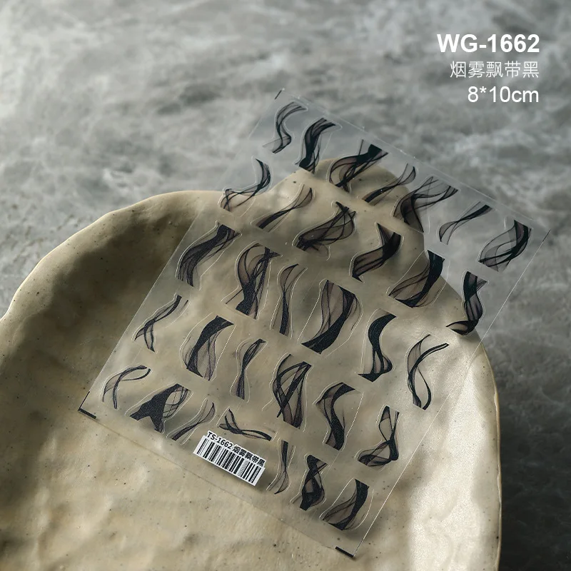 1PCS 3D Fairy Smoke Nail Art Decorations Stickers INS Black White Nail Accessories Decals DIY Manicure Wrap Supplies Nail Parts
1PCS 3D Fairy Smoke Nail Art Decorations Stickers INS Black White Nail Accessories Decals DIY Manicure Wrap Supplies Nail Parts