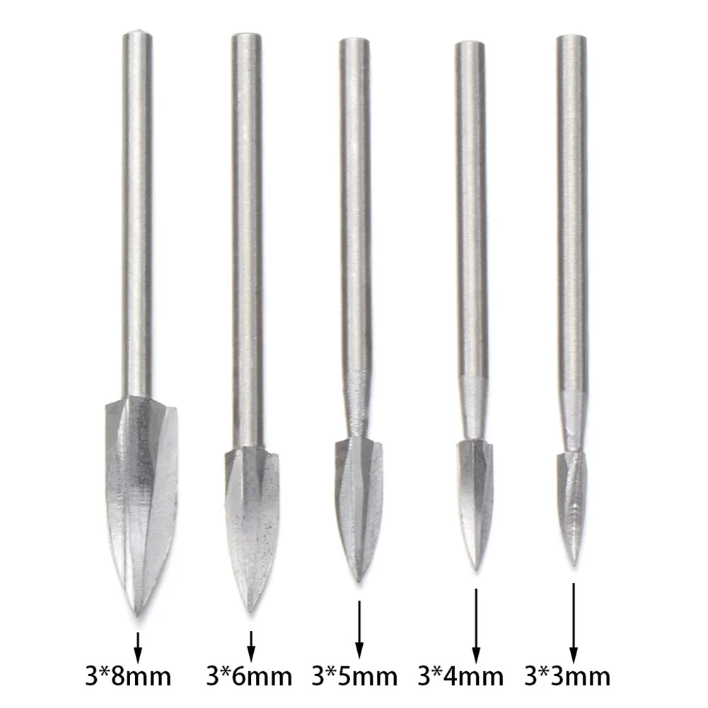 5Pcs Wood Carving Engraving Drill Bit Set HSS Drill Bits For Handmade DIY Making Woodworking Carbide Grinding Tool Shank 3mm
5Pcs Wood Carving Engraving Drill Bit Set HSS Drill Bits For Handmade DIY Making Woodworking Carbide Grinding Tool Shank 3mm