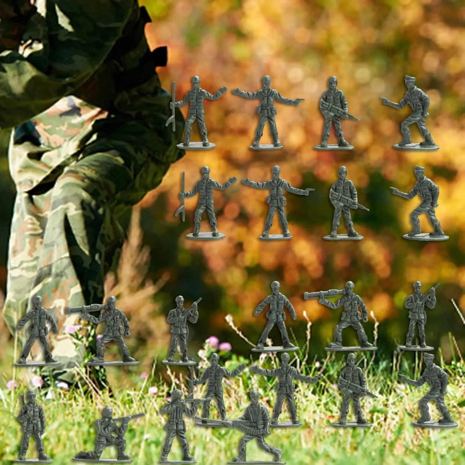 100x Soldier Figures Toy Miniature People Model for Sand Table Decor Holiday 
100x Soldier Figures Toy Miniature People Model for Sand Table Decor Holiday