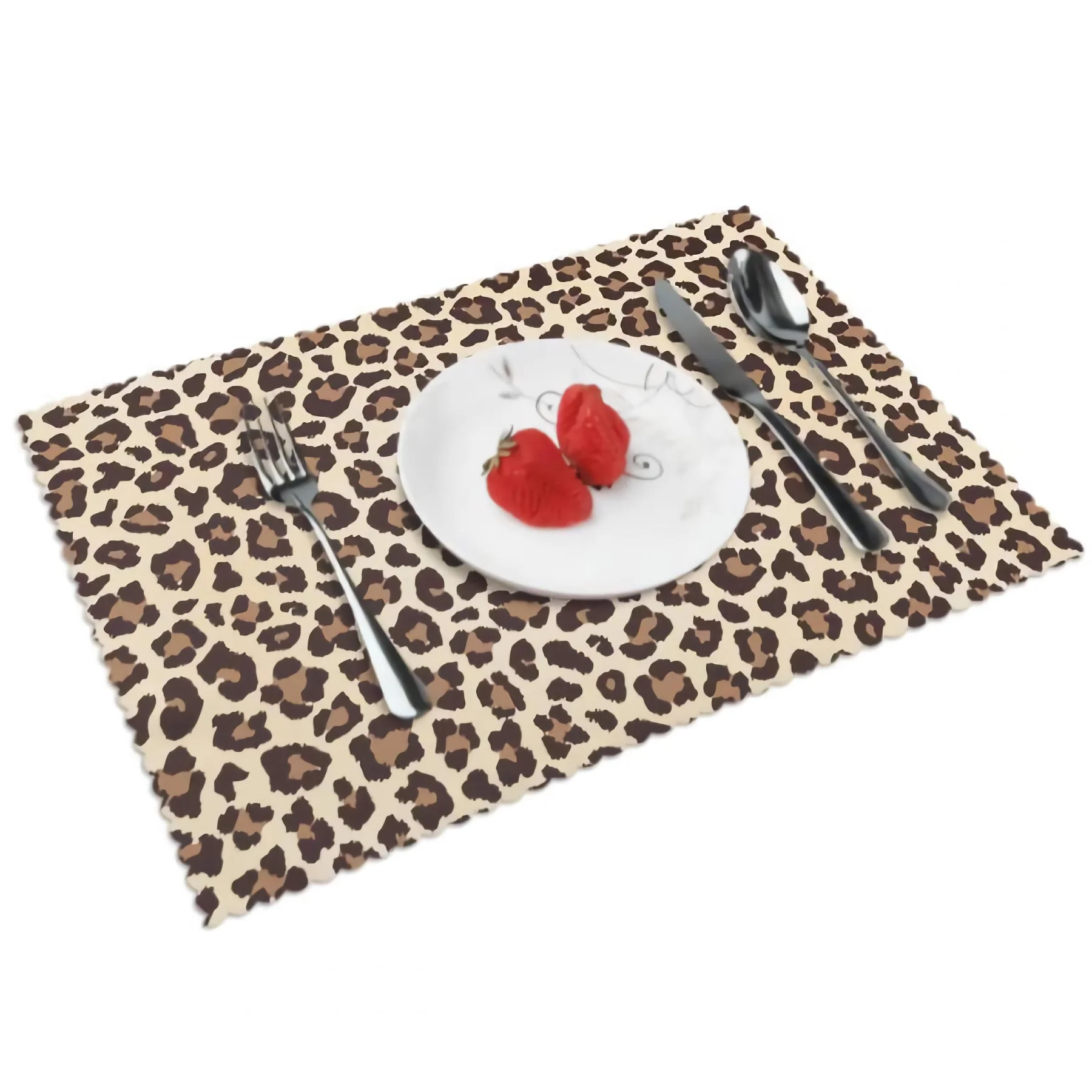Nature Animal Fur Placemats for Dining Table Set of 4 Nature Animal FurDecor Rectangular Heat Resistant Washable Place Mat 
Nature Animal Fur Placemats for Dining Table Set of 4 Nature Animal FurDecor Rectangular Heat Resistant Washable Place Mat