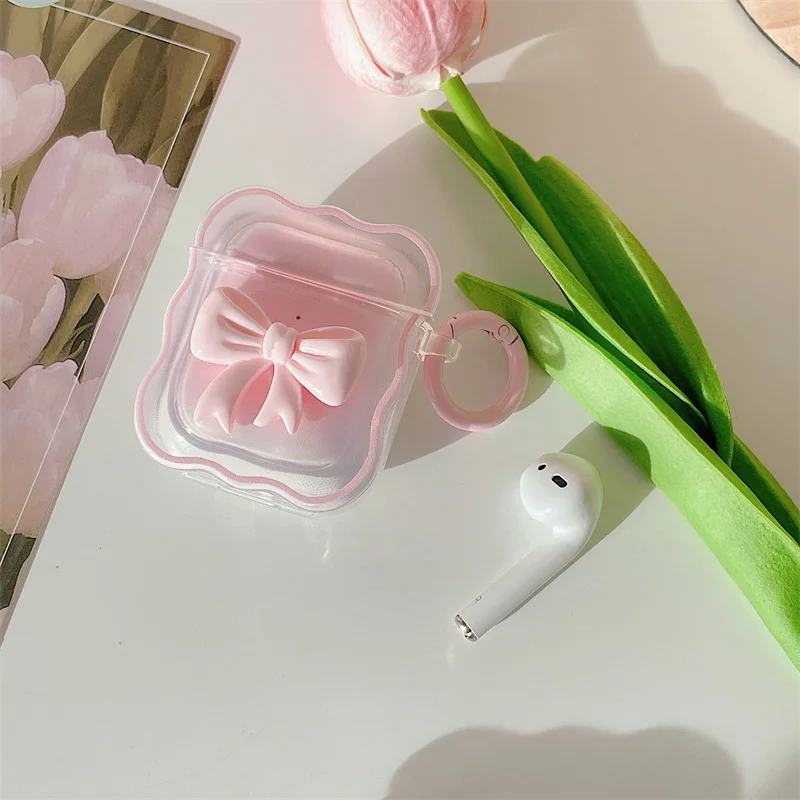Korea Cute 3D Candy Color Bow Gradient Clear Earphone Case For Airpods 1 2 Pro Wavy Border Protective Soft Cover For Airpods 3
Korea Cute 3D Candy Color Bow Gradient Clear Earphone Case For Airpods 1 2 Pro Wavy Border Protective Soft Cover For Airpods 3