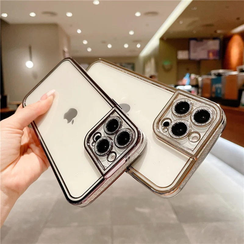 13 Pro Case Luxury Glitter Diamond Lens Protect Cover for iPhone 12 11 Pro Max 13 XR X XS 7 8 Plus Clear Electroplating Cases
13 Pro Case Luxury Glitter Diamond Lens Protect Cover for iPhone 12 11 Pro Max 13 XR X XS 7 8 Plus Clear Electroplating Cases