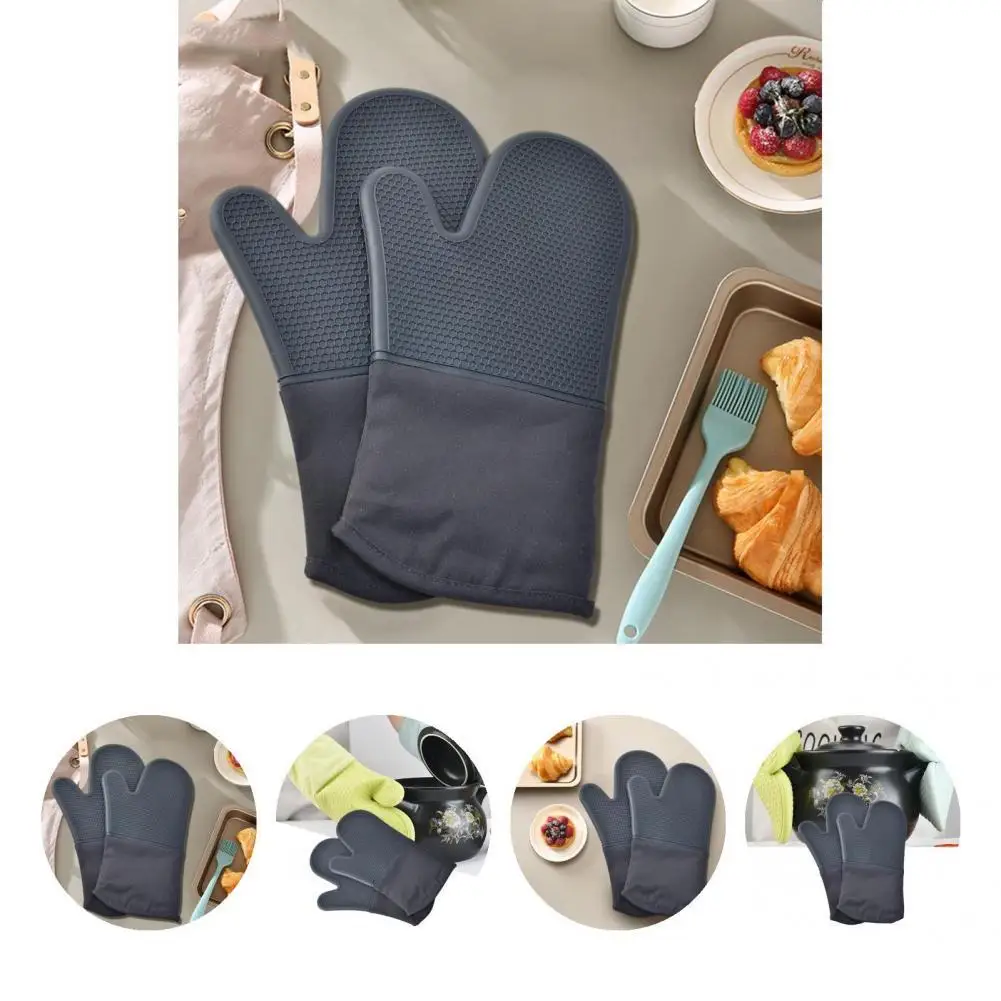 1 Pair Baking Mitts Good Thickened Non-slip Textured Oven Mitts Kitchen Supplies Ultra-thick Heat Resistant Cooking Gloves
1 Pair Baking Mitts Good Thickened Non-slip Textured Oven Mitts Kitchen Supplies Ultra-thick Heat Resistant Cooking Gloves
