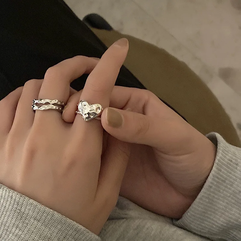 FMILY Minimalist Geometric Heart-shaped Ring 925 Sterling Silver New Fashion Personality Temperament Jewelry for Girlfriend Gift
FMILY Minimalist Geometric Heart-shaped Ring 925 Sterling Silver New Fashion Personality Temperament Jewelry for Girlfriend Gift