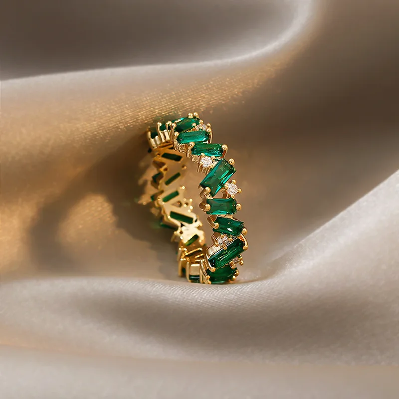 Minar Textured Green Color CZ Cubic Zirconia Charm Rings for Women Female Gold Copper Irregular Geometric Adjustable Open Rings
Minar Textured Green Color CZ Cubic Zirconia Charm Rings for Women Female Gold Copper Irregular Geometric Adjustable Open Rings