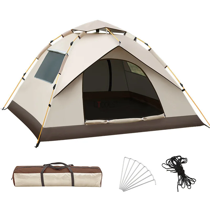 Installation Free Quick Opening Camping Tent 2-4 Person Fully Automatic Waterproof Black/silver Coated Sunproof Portable Shelter
Installation Free Quick Opening Camping Tent 2-4 Person Fully Automatic Waterproof Black/silver Coated Sunproof Portable Shelter