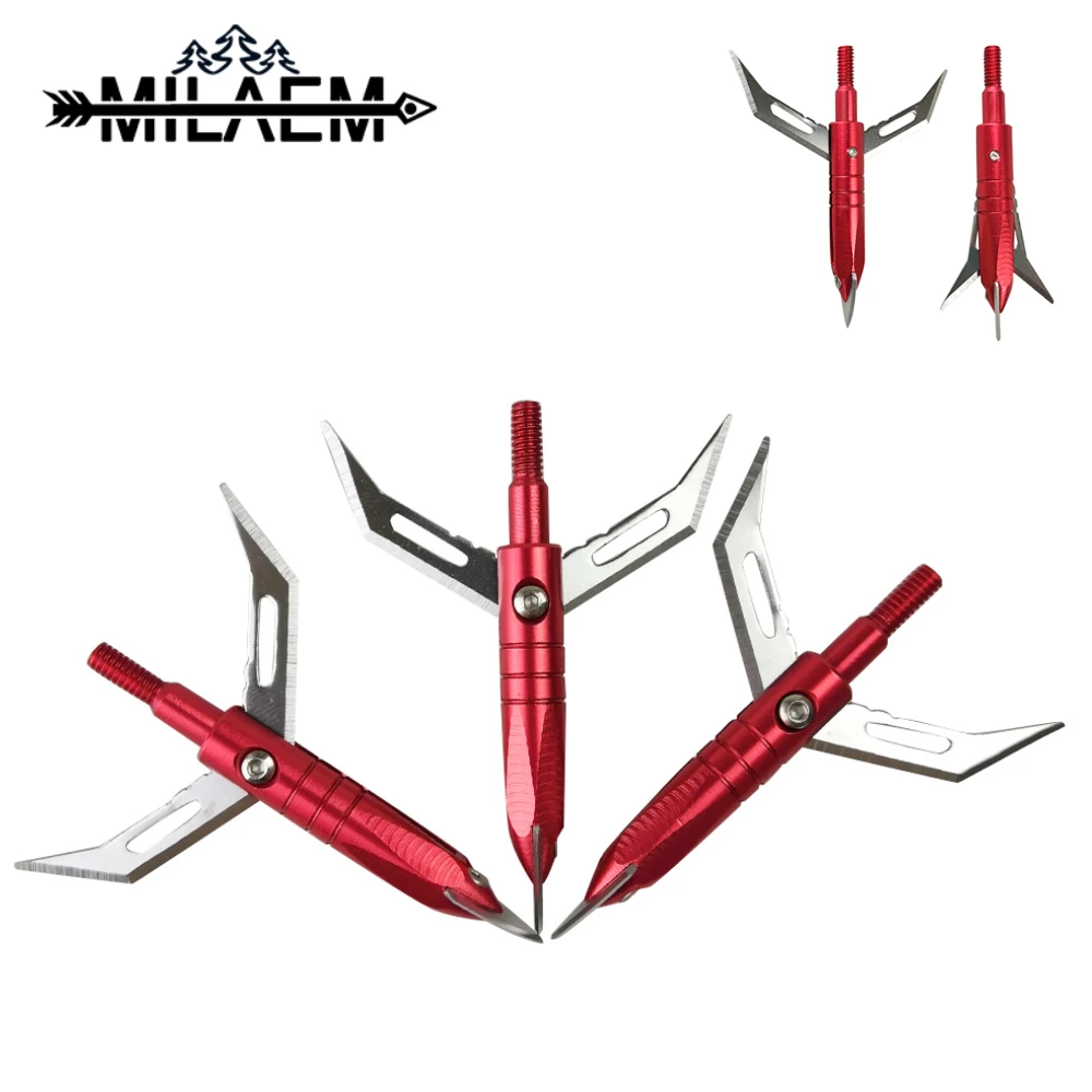 6 Pcs Archery Blade Arrowhead 2 Blades Expandable Arrow Crossbow Bolts Arrow Recurve/Compound Bow Shooting Sports Accessories
6 Pcs Archery Blade Arrowhead 2 Blades Expandable Arrow Crossbow Bolts Arrow Recurve/Compound Bow Shooting Sports Accessories