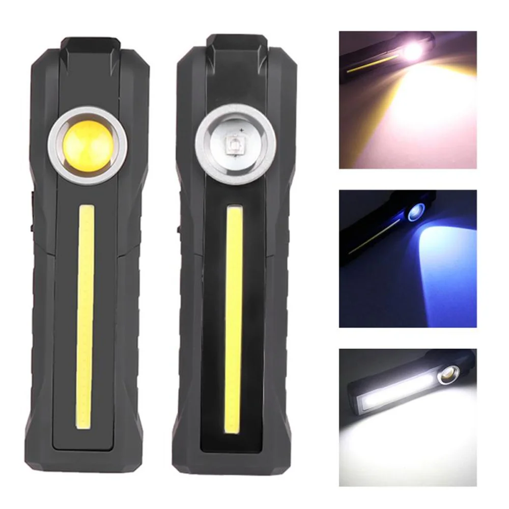 Portable LED Flashlight Mini LED + COB Purple / Yellow Light Flashlight Foldable USB Charging Work Light Magnet Working Lamp
Portable LED Flashlight Mini LED + COB Purple / Yellow Light Flashlight Foldable USB Charging Work Light Magnet Working Lamp