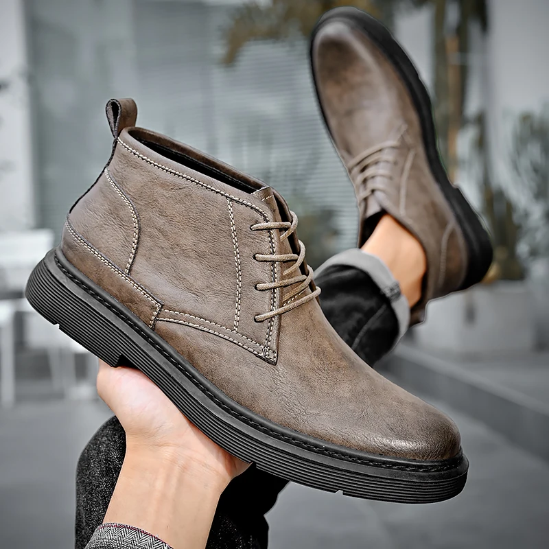 Men's Vintage Casual Shoes New High Top Work Shoes Men Platform Ankle Boots Business Trekking Footwear Retro Outdoor Comfortable
Men's Vintage Casual Shoes New High Top Work Shoes Men Platform Ankle Boots Business Trekking Footwear Retro Outdoor Comfortable