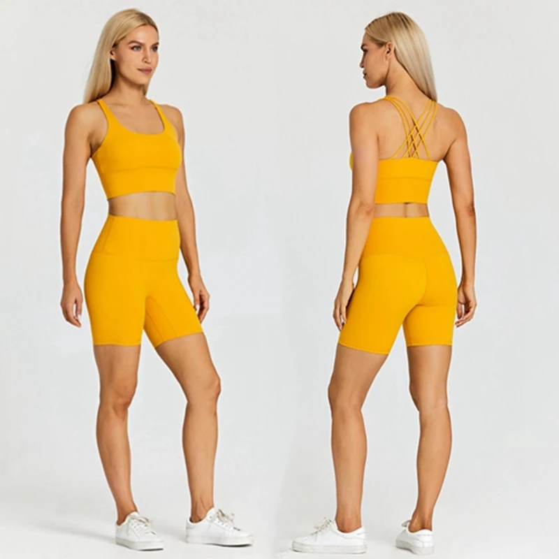 Lulu 2 Piece Nylon Gym Yoga Sets Sexy 5" High Waist Shorts and Sport Bra Elastic Running Fitness Workout Bottoms Sports Sets
Lulu 2 Piece Nylon Gym Yoga Sets Sexy 5" High Waist Shorts and Sport Bra Elastic Running Fitness Workout Bottoms Sports Sets