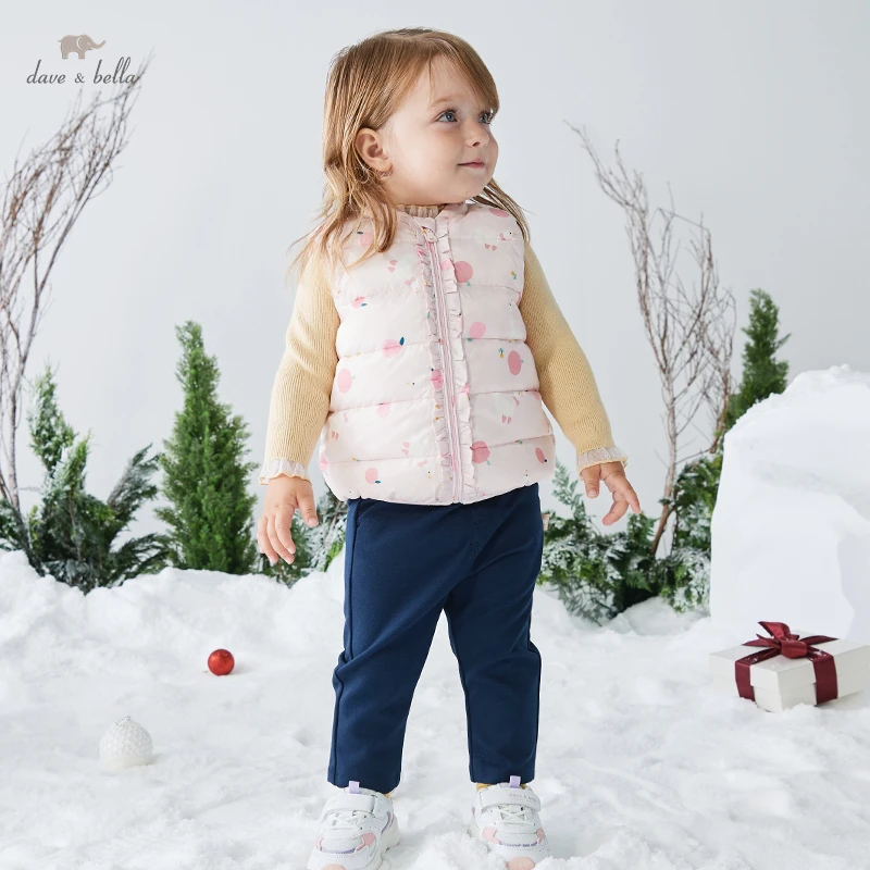 Dave Bella Baby Girl Down Jacket Autumn Winter Print Vest Coat for Infant Girl Fashion Sleeveless Children's Clothing DB4223171
Dave Bella Baby Girl Down Jacket Autumn Winter Print Vest Coat for Infant Girl Fashion Sleeveless Children's Clothing DB4223171