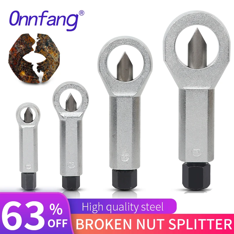 1/4 PCS Steel Heavy Duty Nut Splitter Bolt Buster Breaker Metal Nut Splitter Breaker Broken Damaged Nut
1/4 PCS Steel Heavy Duty Nut Splitter Bolt Buster Breaker Metal Nut Splitter Breaker Broken Damaged Nut