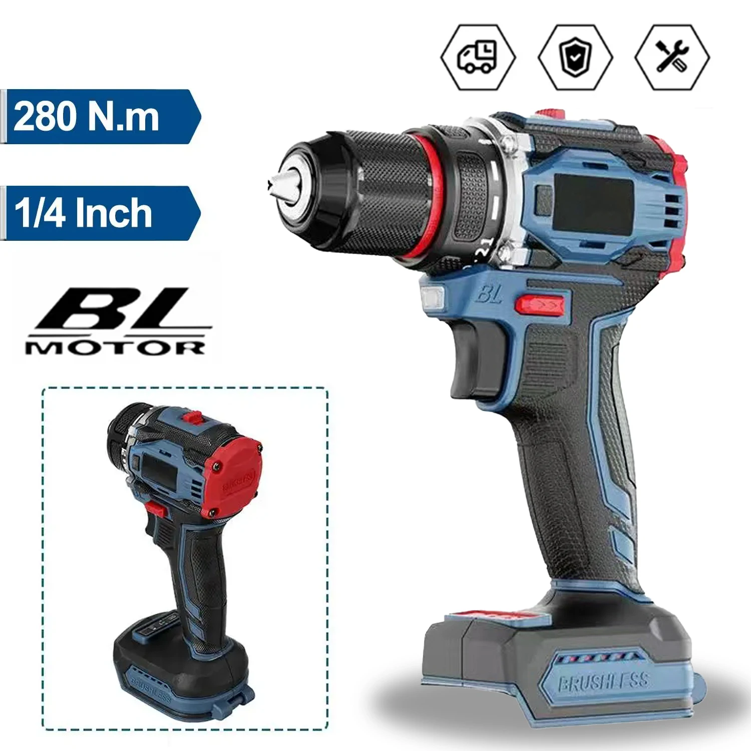 Аккумуляторный бесщеточный шуруповерт Makita 1/4 дюйма
Аккумуляторный бесщеточный шуруповерт Makita 1/4 дюйма