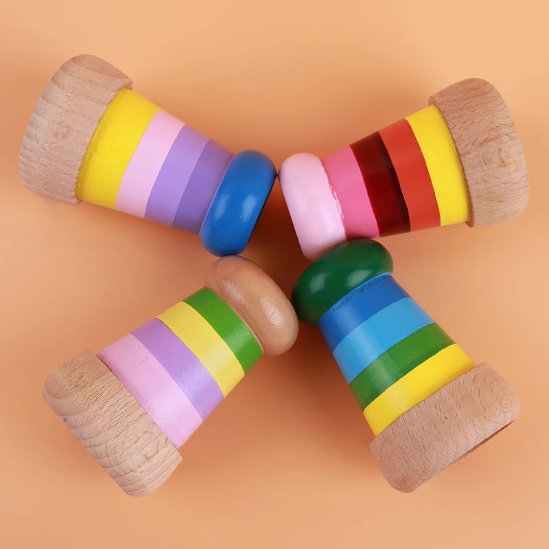 New Rainbow Wooden Toys Cute Magical Mini Kaleidoscope Bee Eye Effect Polygon Prism Children Toy
New Rainbow Wooden Toys Cute Magical Mini Kaleidoscope Bee Eye Effect Polygon Prism Children Toy
